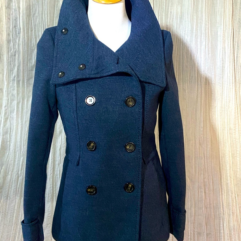 Pea coat H&M blue